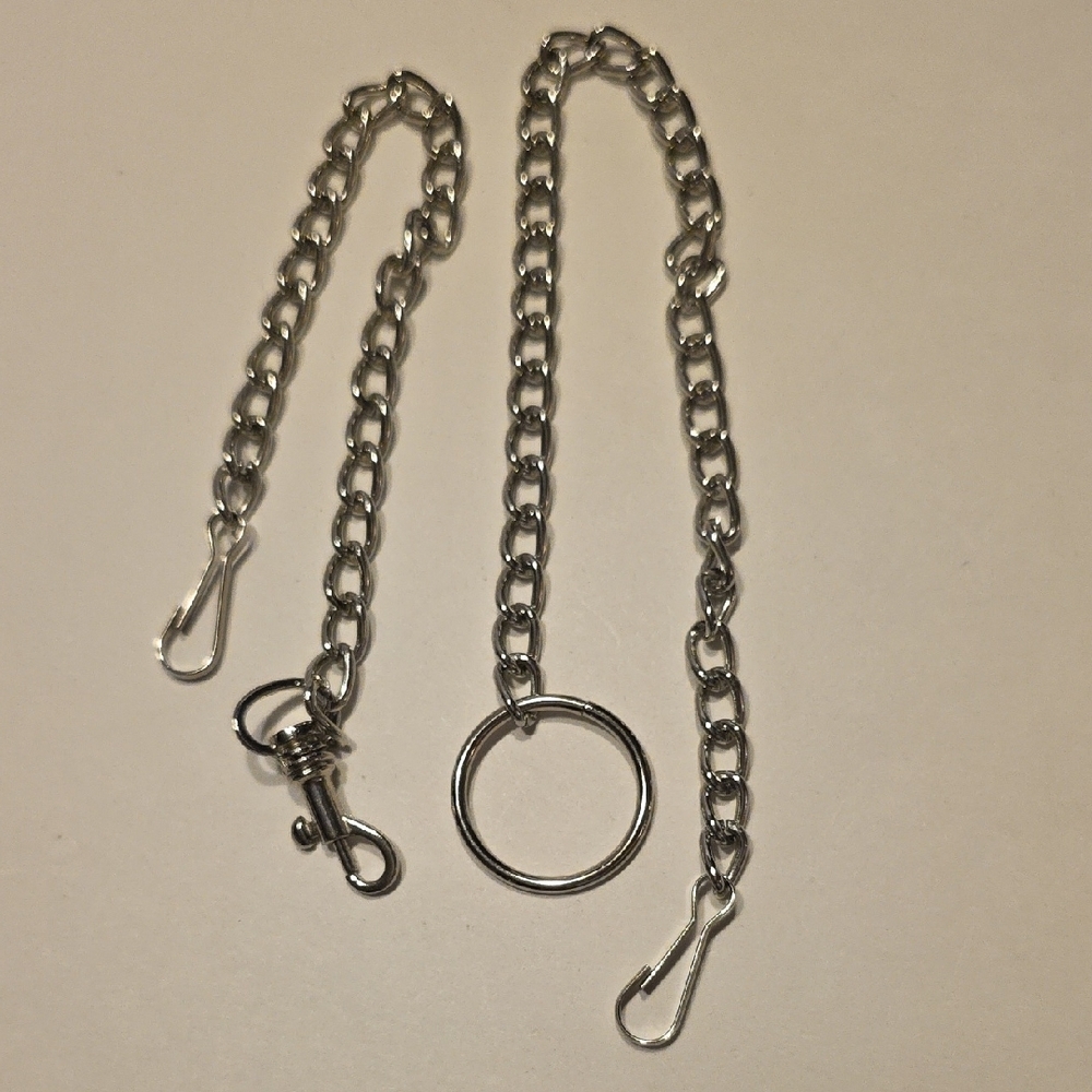 2 Watch Silvertone Chains 10 And 12 Inches